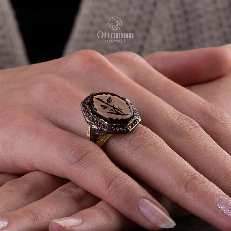 Lale Elif Gümüş Kadın Yüzük