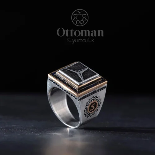 Mercedes Model Gümüş Erkek Yüzük