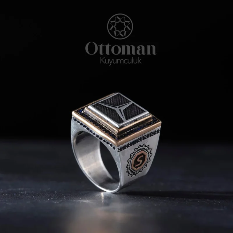 Mercedes Model Gümüş Erkek Yüzük