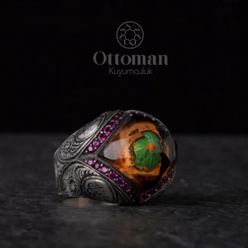 Mescidi Nebevi Gümüş Erkek Yüzük