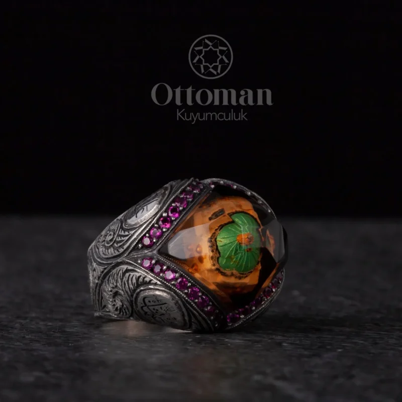 Mescidi Nebevi Gümüş Erkek Yüzük