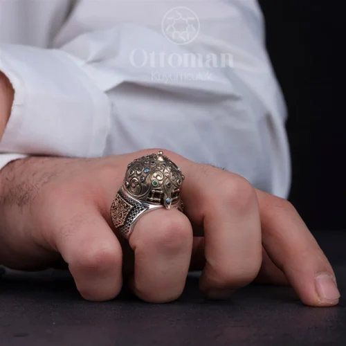 Muhafaza Ayasofya Model Gümüş Erkek Yüzük