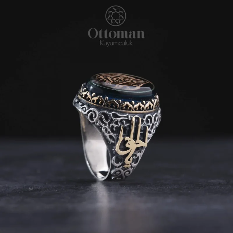Nasihat Yazılı Gümüş Erkek Yüzük