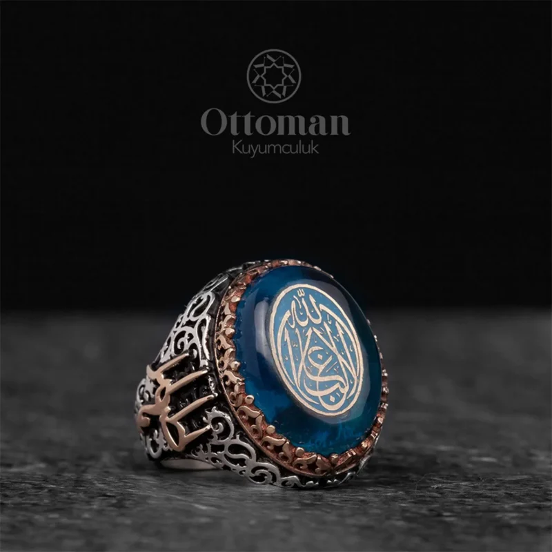 Nasihat Yazılı Gümüş Erkek Yüzük