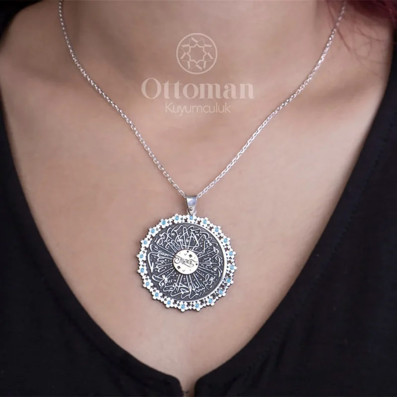 nazar-ayeti-47e4-b Nazar Ayeti Yazılı Gümüş Kadın Kolye