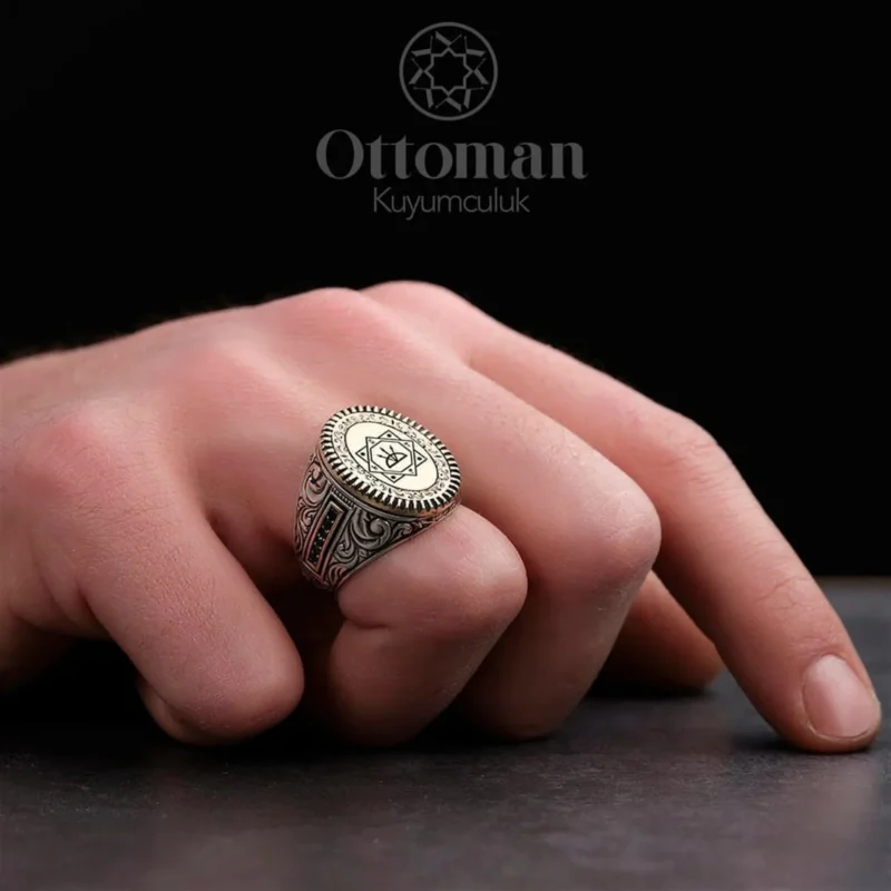 oguz-kagan-oval-gravurlu-2-38d9 Oğuz Kağan Oval Gravürlü Gümüş Erkek Yüzük