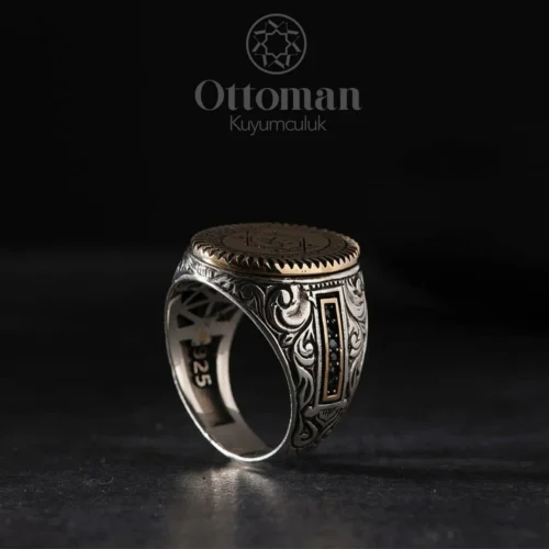 oguz-kagan-oval-gravurlu–4727- Oğuz Kağan Oval Gravürlü Gümüş Erkek Yüzük