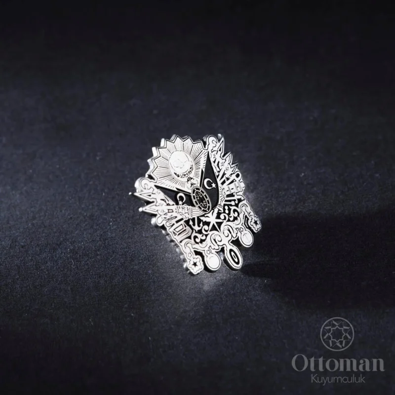 Osmanlı Sancağı Gümüş Rozet