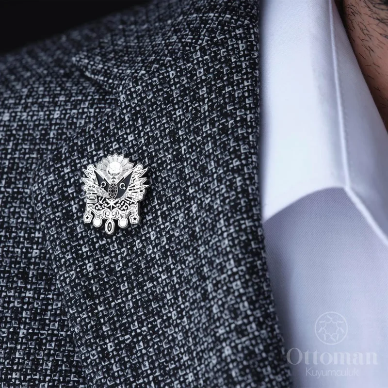 Osmanlı Sancağı Gümüş Rozet