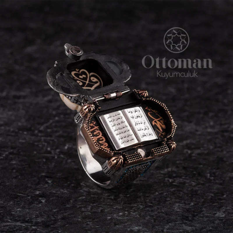 Ottoman İkra Camii Model Gümüş Erkek Yüzük