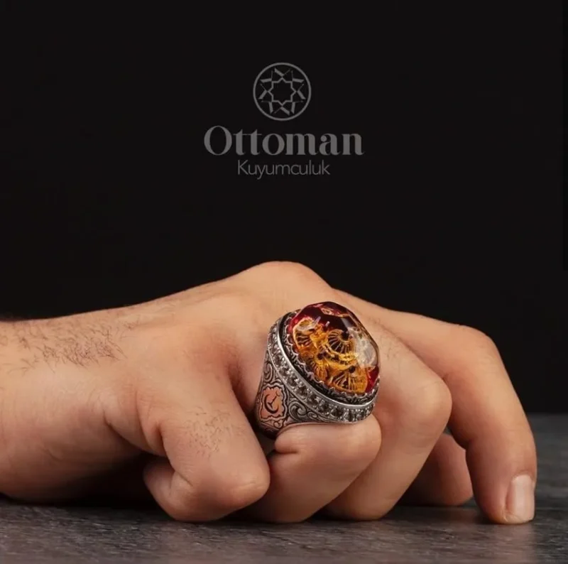 Ayasofya Camii Model Gümüş Erkek Yüzük