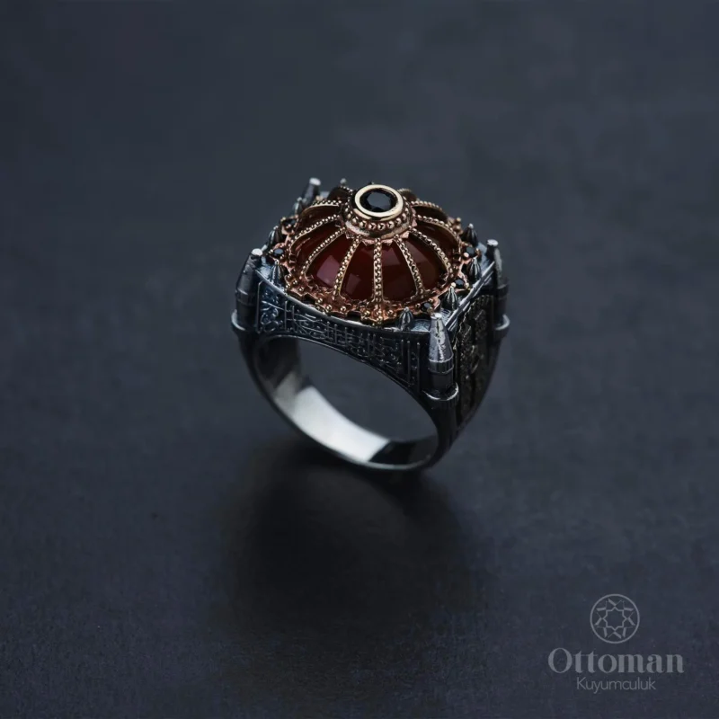 Camii Model Gümüş Erkek Yüzük