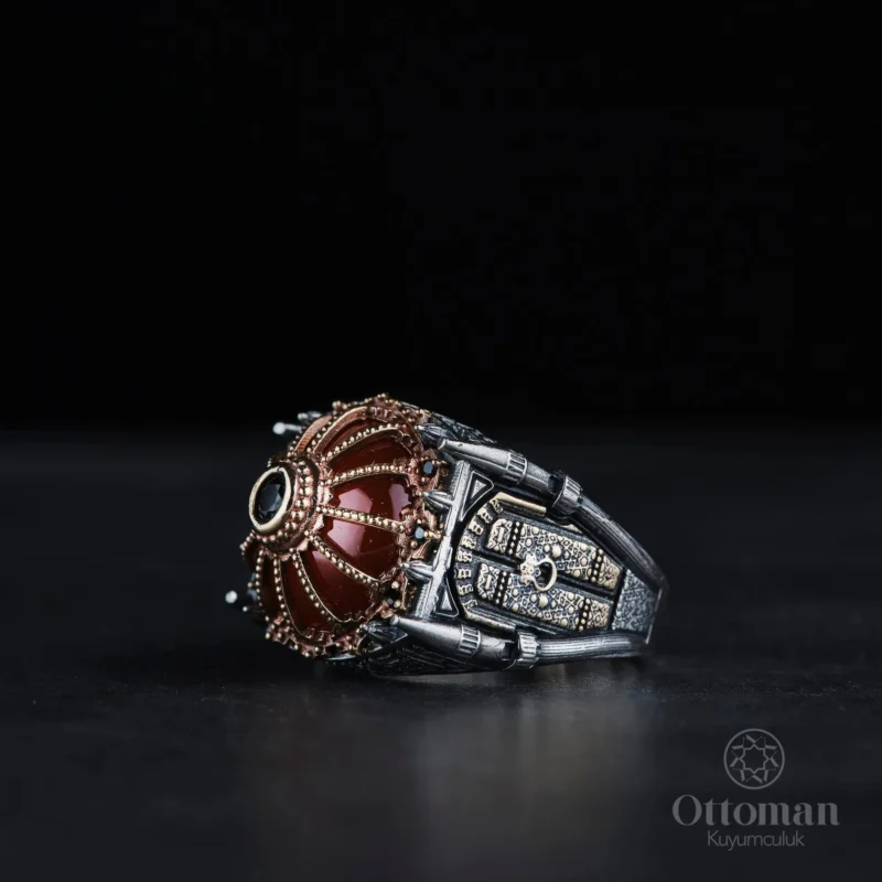 Camii Model Gümüş Erkek Yüzük