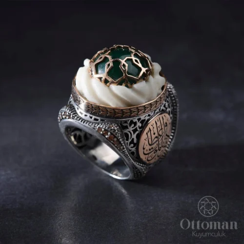 Kafes Sarık Gümüş Erkek Yüzük