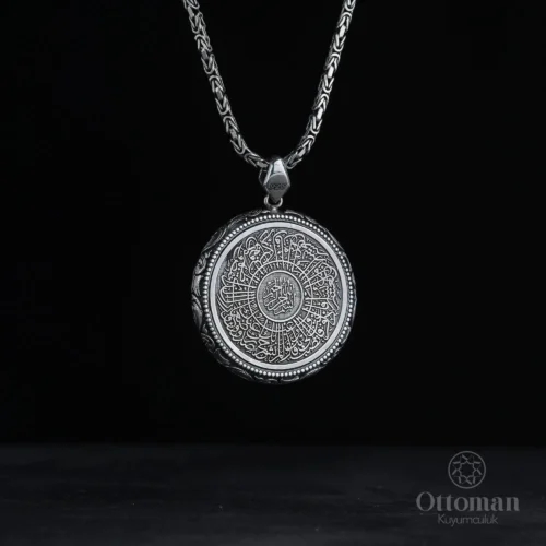 ozel-tasarim-isimli-koruma-duali-madal-c-9d59 İsimli Koruma Dualı Gümüş Madalyon Kolye