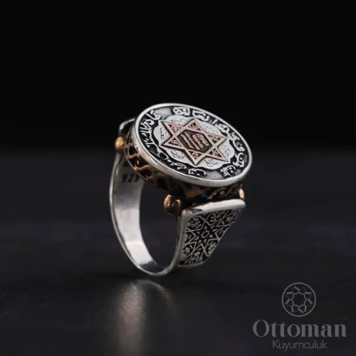 Süleyman Mührü Gümüş Erkek Yüzük