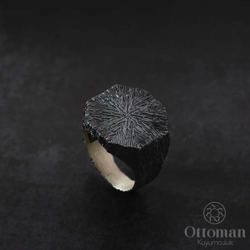 Sade Kasa Gümüş Erkek Yüzük