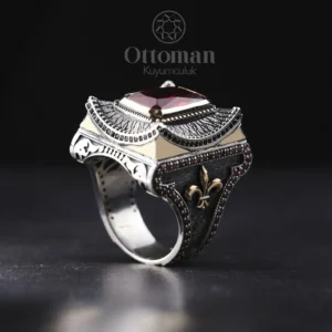Şah Model Gümüş Erkek Yüzük