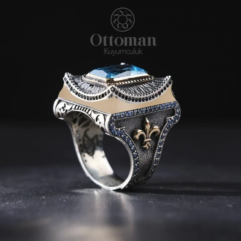 Şah Model Gümüş Erkek Yüzük