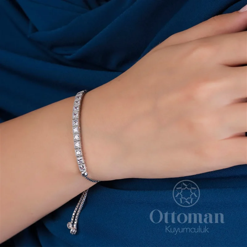 Su Yolu Model Gümüş Kadın Bileklik