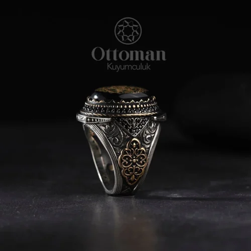 Sulh Süleyman Mührü Gümüş Erkek Yüzük