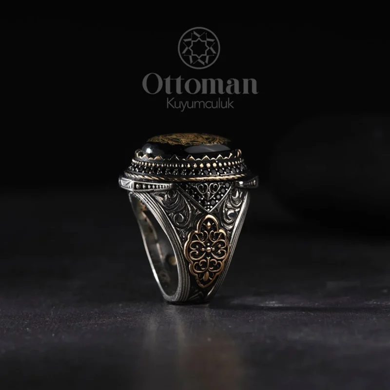 Sulh Süleyman Mührü Gümüş Erkek Yüzük