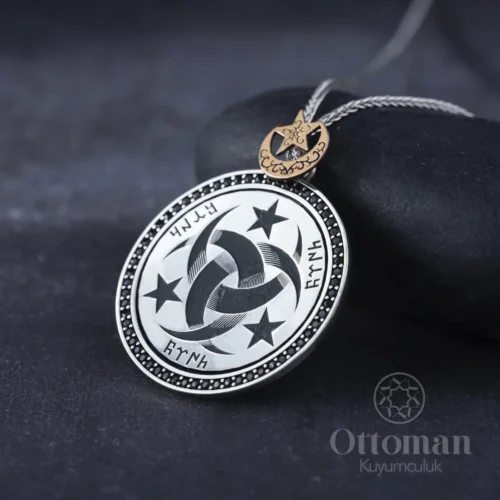 Teşkilat-ı Mahsusa Madalyon Gümüş Erkek Kolye