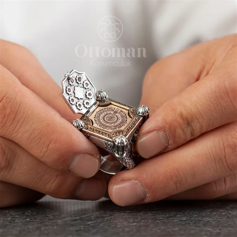 Teslimiyet Model Gümüş Erkek Yüzük