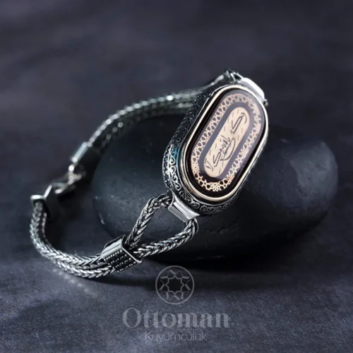 tevekkul-gumus-erkek-bileklik-8f1f-1 Tevekkül Yazılı Gümüş Erkek Bileklik