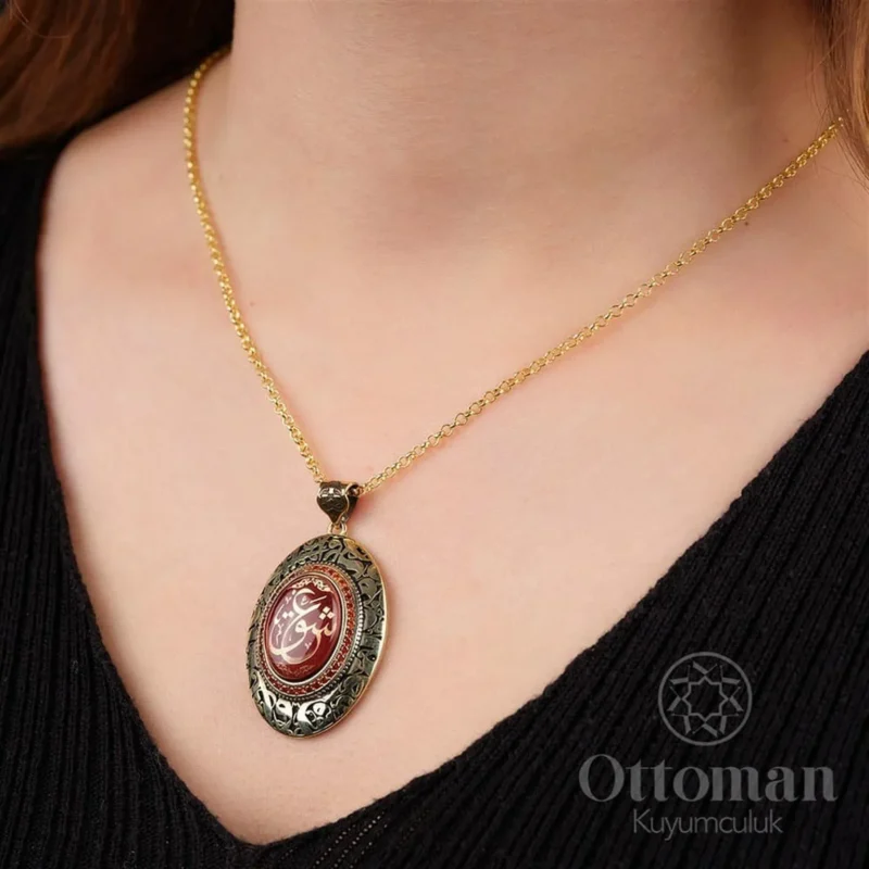 Vav Aşk Yeni Model Gümüş Kadın Kolye