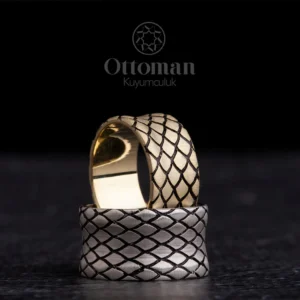 yilan-desenli-cift-alyans-4-c31a Yılan Desenli Gümüş Alyans Set