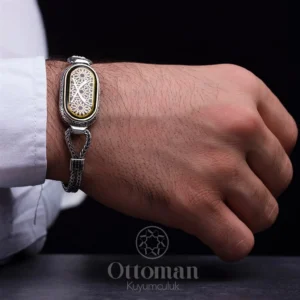 Zülfikar Model Gümüş Erkek Bileklik