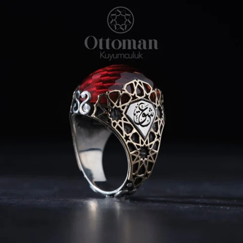 Zultanit Taşlı Gümüş Erkek Yüzük