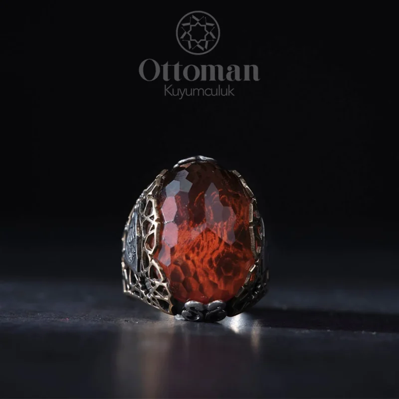 Zultanit Taşlı Gümüş Erkek Yüzük