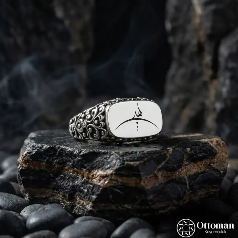 3 Hiç Yazılı Gümüş Erkek Yüzük