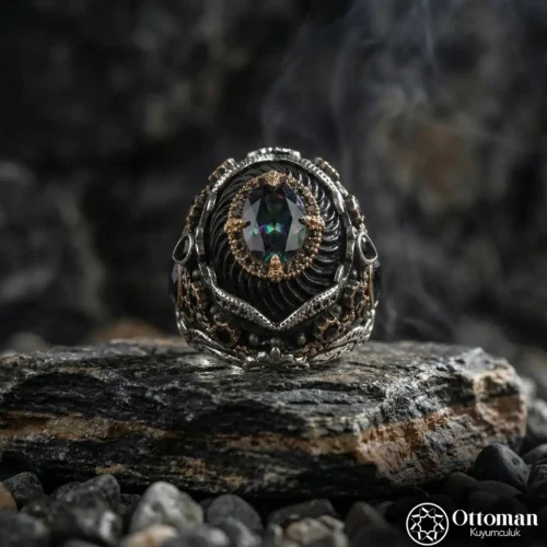 Koleksiyonel Model Gümüş Erkek Yüzük