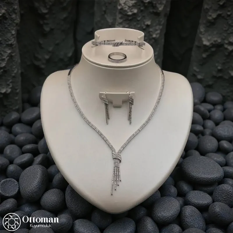 925 Ayar Gümüş Gerdanlık Set