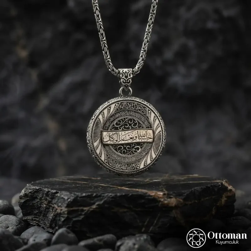 Kişiye Özel Dönmeli İsimli Gümüş Kolye