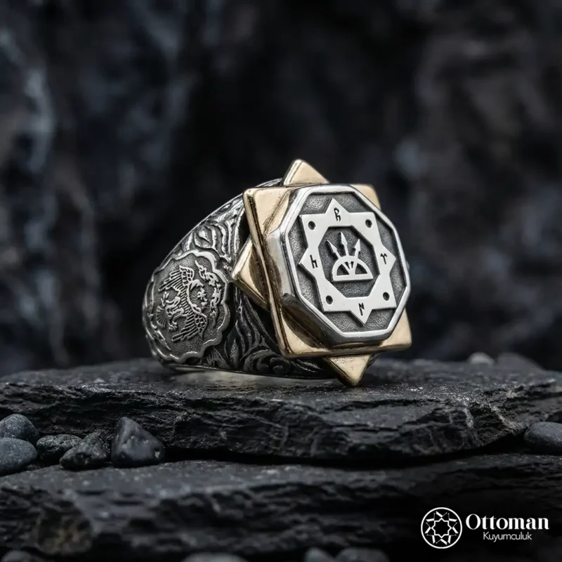 Oğuz Kağan Mührü Gümüş Yüzük