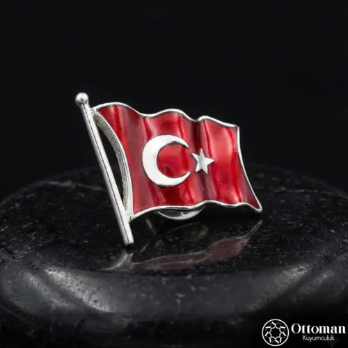 1 Ay Yıldız Gümüş Rozet