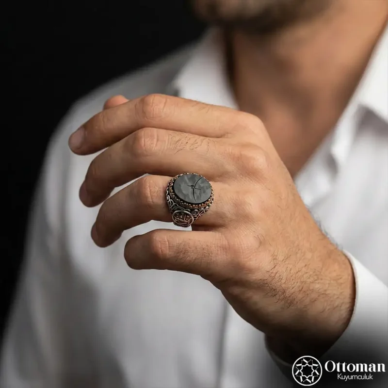 Hiç Yazılı Gümüş Erkek Yüzük