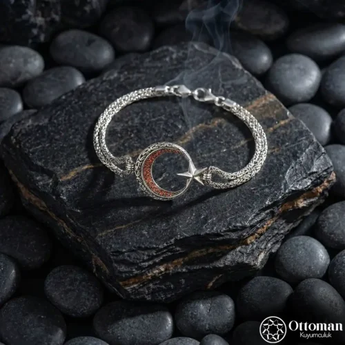 Ay Yıldız Gümüş Bileklik