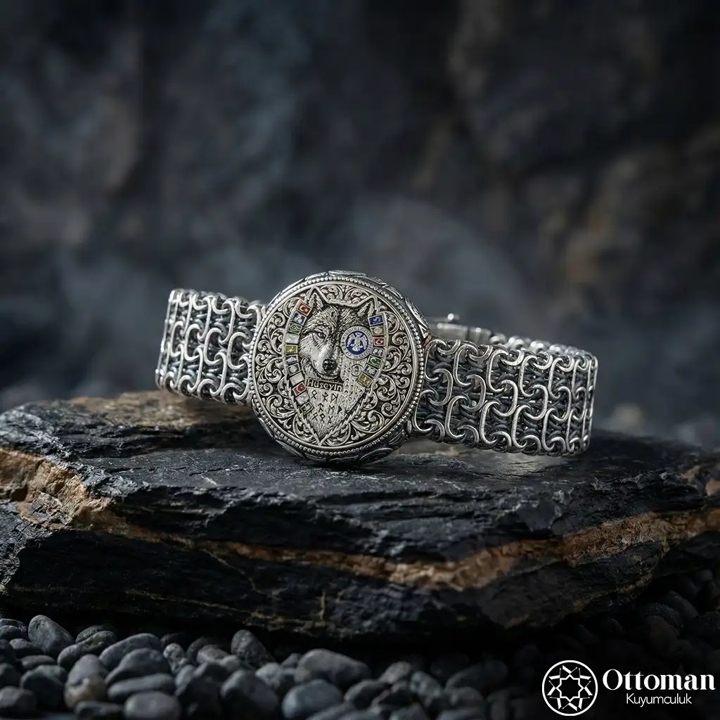 Göktürk Silver Men's Bracelet