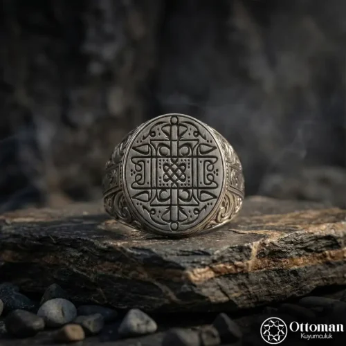 Yavuz Sultan Selim Mührü Gümüş Erkek Yüzük