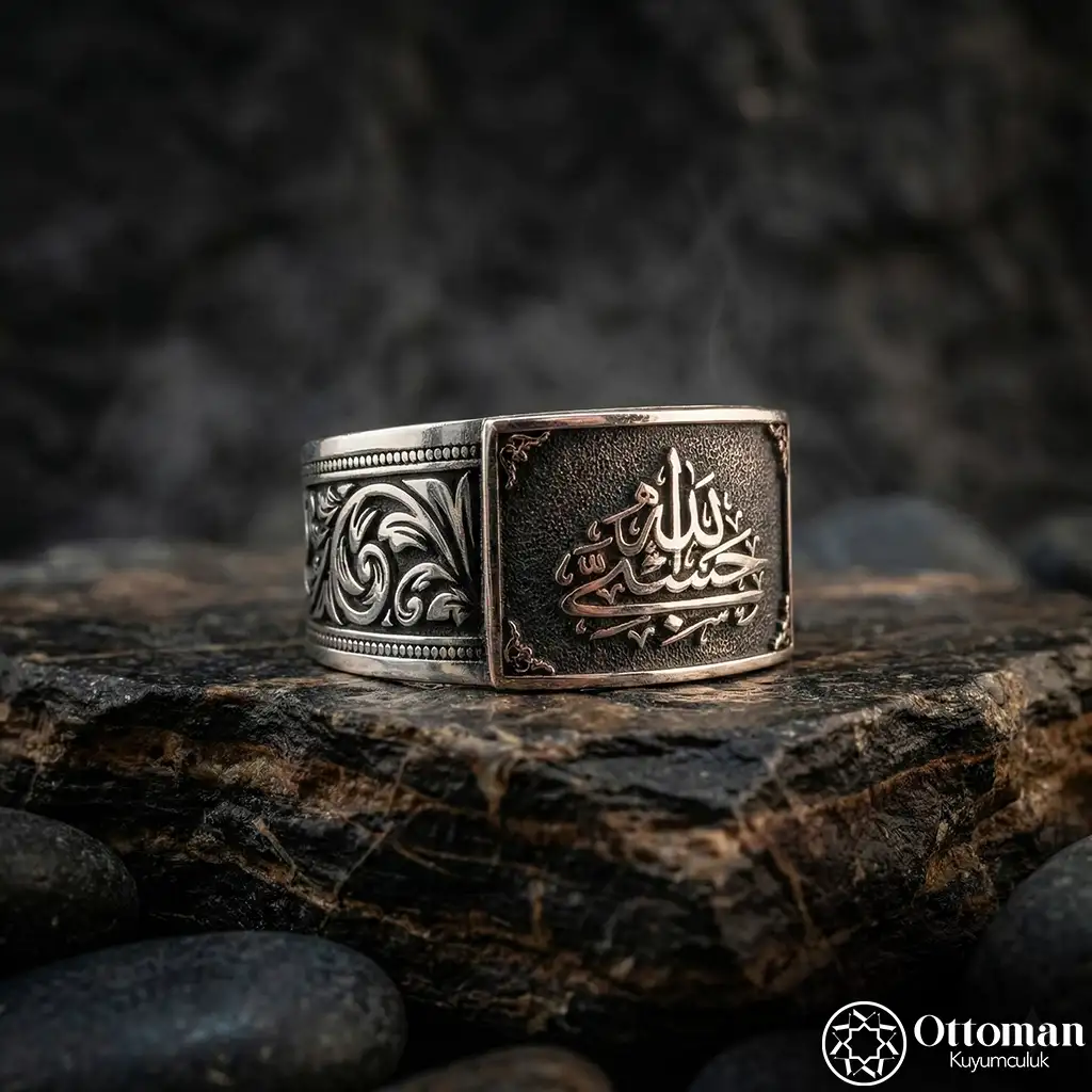 Hasbiyallah Silver Men's Ring
