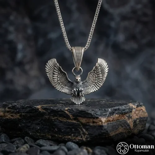 Efsane Kartal Gümüş Erkek Kolye