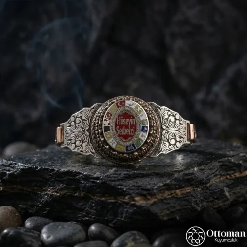 İsimli 16 Türk Devleti Gümüş Bileklik