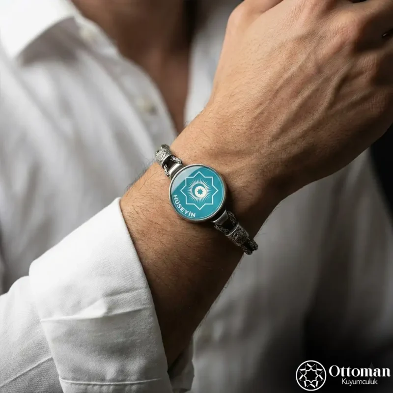 Türk Birliği Teşkilatı İsimli Gümüş Bileklik