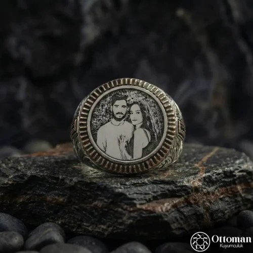 Fotoğraflı Gümüş Yüzük