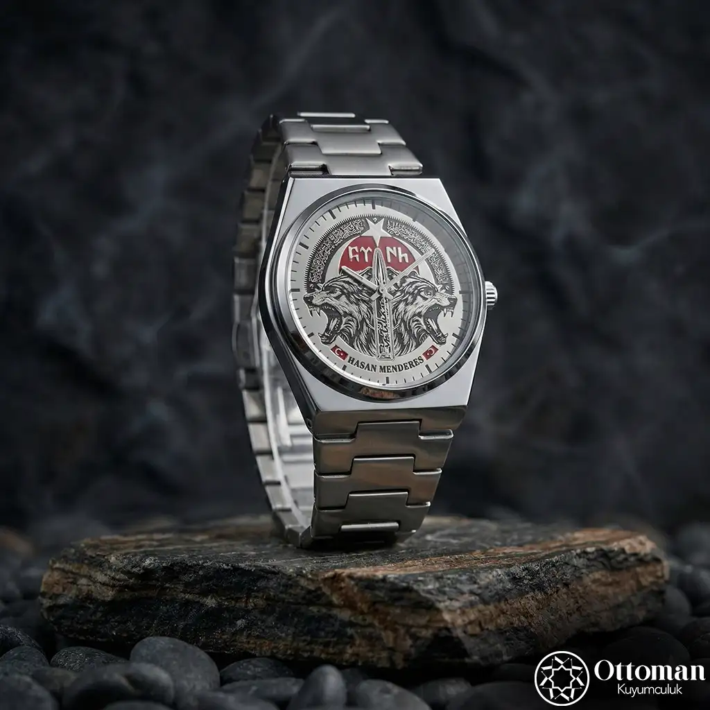 İntikam Silver Dial Wristwatch